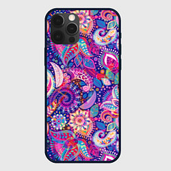 Чехол iPhone 12 Pro Multi-colored colorful patterns