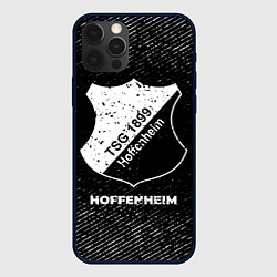 Чехол для iPhone 12 Pro Hoffenheim с потертостями на темном фоне, цвет: 3D-черный