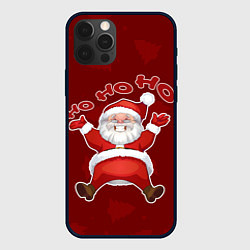 Чехол для iPhone 12 Pro Санта - Хо-хо-хо, цвет: 3D-черный