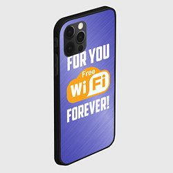 Чехол для iPhone 12 Pro Бесплатный Wi-Fi навсегда, цвет: 3D-черный — фото 2