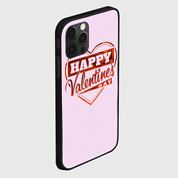 Чехол для iPhone 12 Pro Happy Valentines Day!, цвет: 3D-черный — фото 2