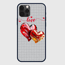 Чехол iPhone 12 Pro Love - сердечки