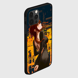 Чехол для iPhone 12 Pro Макима - chainsaw man, цвет: 3D-черный — фото 2