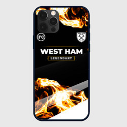 Чехол для iPhone 12 Pro West Ham legendary sport fire, цвет: 3D-черный
