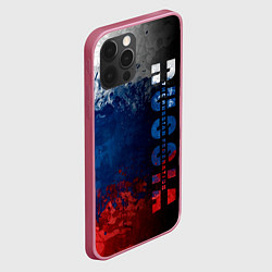 Чехол для iPhone 12 Pro Флаг Russian Federation, цвет: 3D-малиновый — фото 2
