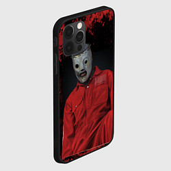 Чехол для iPhone 12 Pro Slipknot red & black, цвет: 3D-черный — фото 2