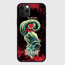 Чехол для iPhone 12 Pro Slipknot - козел, цвет: 3D-черный