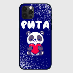 Чехол iPhone 12 Pro Рита панда с сердечком