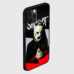 Чехол для iPhone 12 Pro Slipknot абстракция, цвет: 3D-черный — фото 2