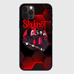 Чехол iPhone 12 Pro Slipknot art black