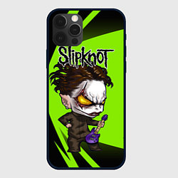 Чехол для iPhone 12 Pro Slipknot green, цвет: 3D-черный