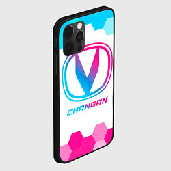 Чехол для iPhone 12 Pro Changan neon gradient style, цвет: 3D-черный — фото 2