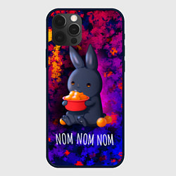Чехол iPhone 12 Pro Кролик с мандаринами - Nom nom nom