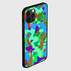 Чехол для iPhone 12 Pro Абстракция цвета, цвет: 3D-черный — фото 2