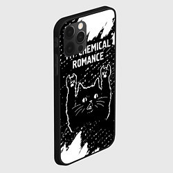 Чехол для iPhone 12 Pro Группа My Chemical Romance и рок кот, цвет: 3D-черный — фото 2