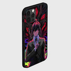 Чехол для iPhone 12 Pro Аки Хаякава и демон лис, цвет: 3D-черный — фото 2