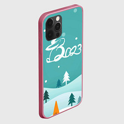 Чехол для iPhone 12 Pro 2023 - новогоднее настроение, цвет: 3D-малиновый — фото 2