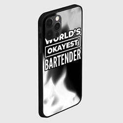 Чехол для iPhone 12 Pro Worlds okayest bartender - dark, цвет: 3D-черный — фото 2
