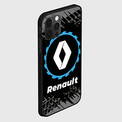 Чехол для iPhone 12 Pro Renault в стиле Top Gear со следами шин на фоне, цвет: 3D-черный — фото 2
