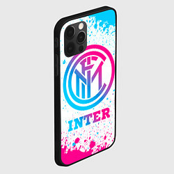 Чехол для iPhone 12 Pro Inter neon gradient style, цвет: 3D-черный — фото 2