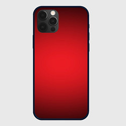 Чехол для iPhone 12 Pro Красно-черная затемняющая виньетка, цвет: 3D-черный