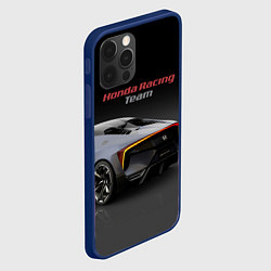 Чехол для iPhone 12 Pro Honda Racing Team - Japan, цвет: 3D-тёмно-синий — фото 2
