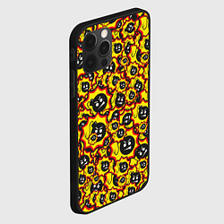 Чехол для iPhone 12 Pro Serious Sam logo pattern, цвет: 3D-черный — фото 2