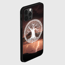 Чехол для iPhone 12 Pro Yggdrasil white rune, цвет: 3D-черный — фото 2