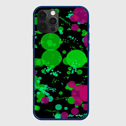 Чехол для iPhone 12 Pro Токсичные пузыри, цвет: 3D-тёмно-синий