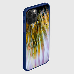 Чехол для iPhone 12 Pro Красочные абстрактные волны и линии, цвет: 3D-тёмно-синий — фото 2