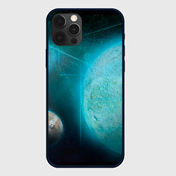 Чехол для iPhone 12 Pro Космос и планеты, цвет: 3D-черный