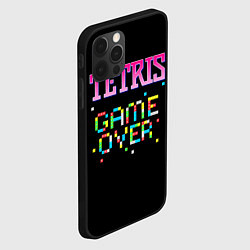 Чехол для iPhone 12 Pro Tetris - Game Over, цвет: 3D-черный — фото 2