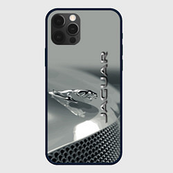 Чехол iPhone 12 Pro Jaguar - капот - эмблема
