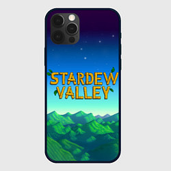 Чехол для iPhone 12 Pro Горы Stardew Valley, цвет: 3D-черный