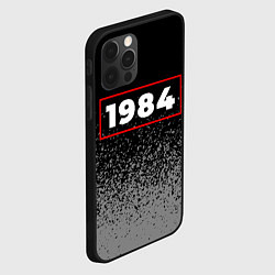 Чехол для iPhone 12 Pro 1984 - в красной рамке на темном, цвет: 3D-черный — фото 2