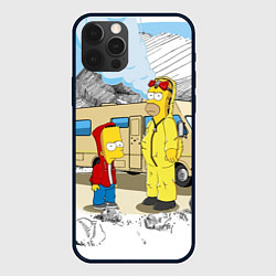 Чехол iPhone 12 Pro Барт Симпсон и его папаша