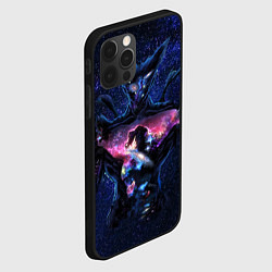 Чехол для iPhone 12 Pro One Punch Man Гароу Космос, цвет: 3D-черный — фото 2