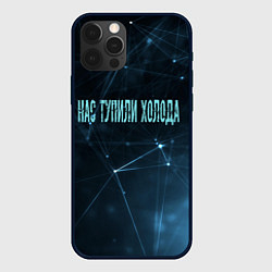 Чехол для iPhone 12 Pro Нас тупили холода, цвет: 3D-черный