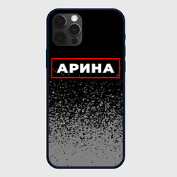 Чехол для iPhone 12 Pro Арина - в красной рамке на темном, цвет: 3D-черный