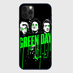Чехол для iPhone 12 Pro Green day paint, цвет: 3D-черный