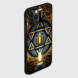 Чехол для iPhone 12 Pro Ханука праздник огней, цвет: 3D-черный — фото 2