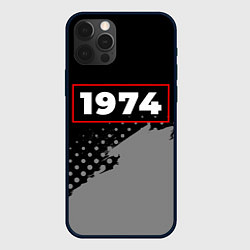 Чехол для iPhone 12 Pro 1974 - в красной рамке на темном, цвет: 3D-черный