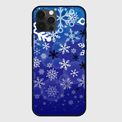 Чехол для iPhone 12 Pro Сказочный снегопад, цвет: 3D-черный
