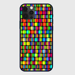 Чехол iPhone 12 Pro Квадраты градиент