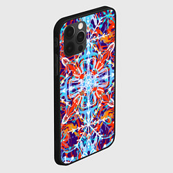 Чехол для iPhone 12 Pro Яркий зимний разноцветный, цвет: 3D-черный — фото 2