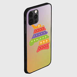 Чехол для iPhone 12 Pro Пузырчатый единорог поп-ит, цвет: 3D-черный — фото 2