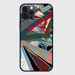 Чехол iPhone 12 Pro Абстрактный многоцветный узор