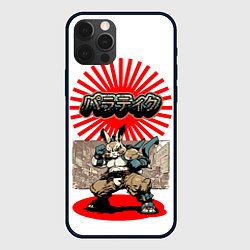Чехол для iPhone 12 Pro Кролик уличный боец, цвет: 3D-черный