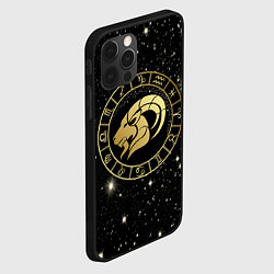 Чехол для iPhone 12 Pro Знак козерога на звездном небе, цвет: 3D-черный — фото 2