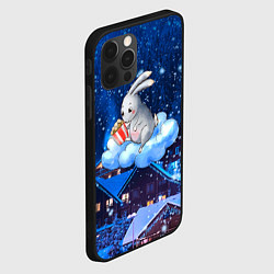 Чехол для iPhone 12 Pro Заяц на облаке, цвет: 3D-черный — фото 2